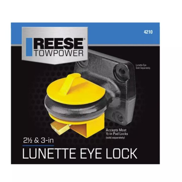 Reese Towpower Lunette Ring Lock, Fits 2-1/2 in. to 3 in. Rings - Picture 3 of 3